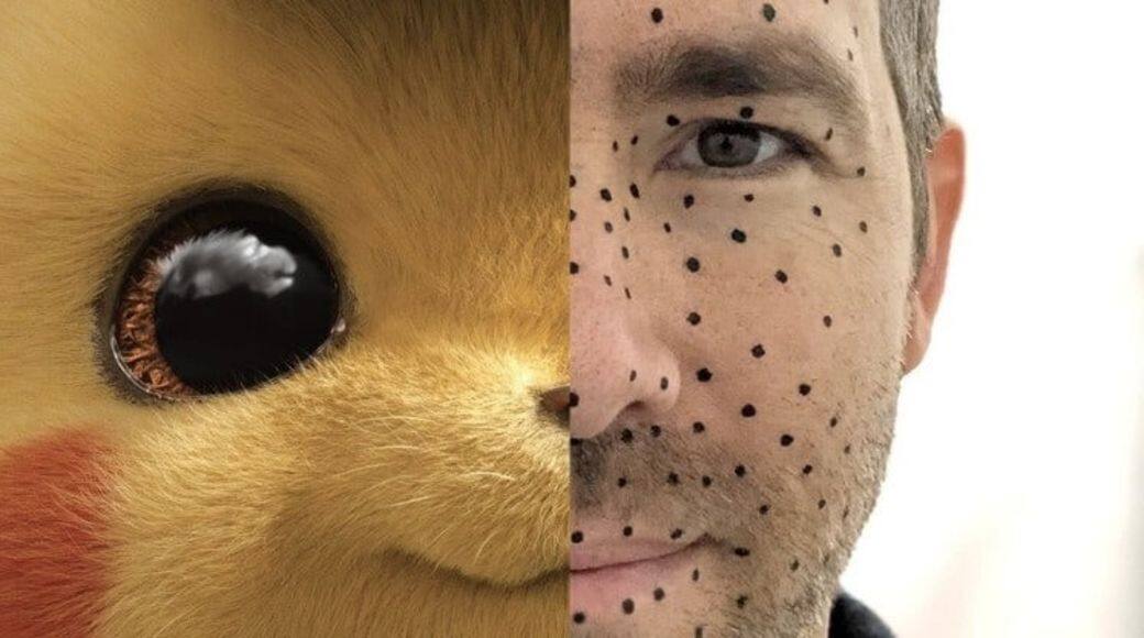 《POKÉMON神探Pikachu》由於用上臉部表情捕捉的製作方式,將Ryan Reynolds的表情來注入Pikachu 《POKÉMON神探Pikachu》由於用上臉部表情捕捉的製作方式,將Ryan Reynolds的表情來注入Pikachu