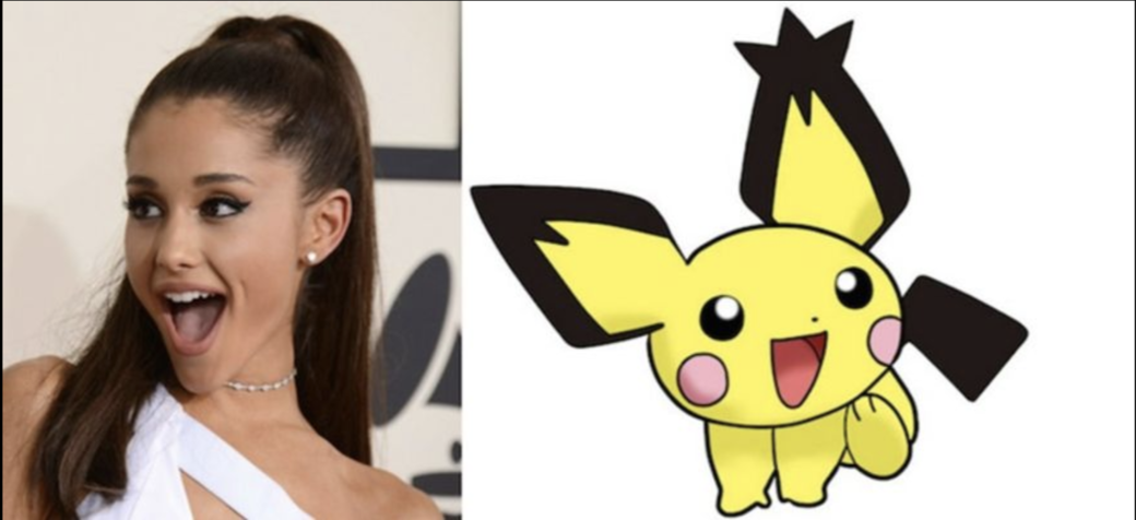 明星:Ariana Grande 相似的小精靈:比卡超 明星:Ariana Grande 相似的小精靈:比卡超