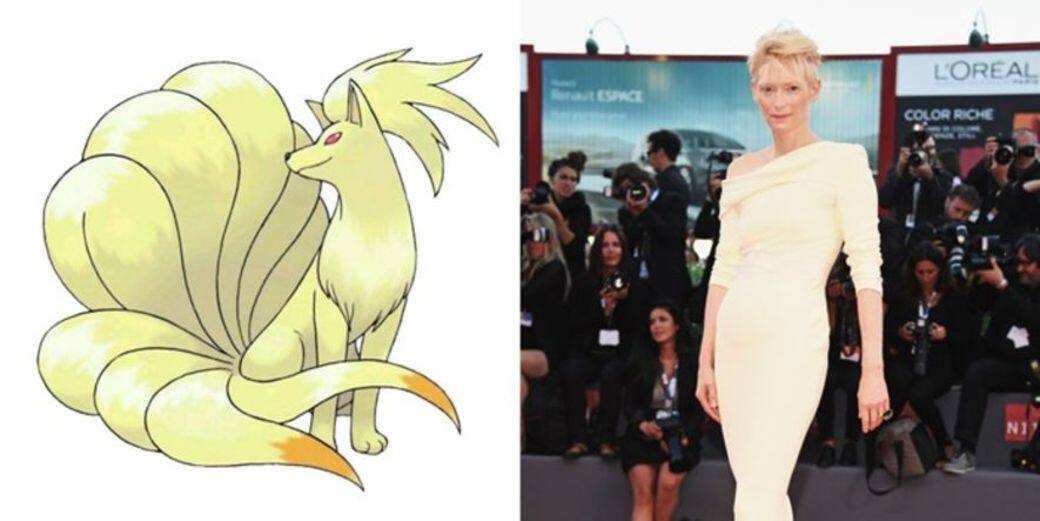 明星: Tilda Swinton相似的小精靈:九尾 明星: Tilda Swinton相似的小精靈:九尾