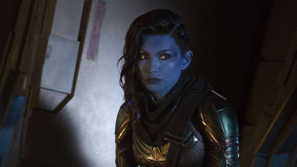 其實今次並非Gemma Chan第一次拍攝MARVEL系列,她曾於《Captain Marvel》中飾演Kree Starforce成員之一 其實今次並非Gemma Chan第一次拍攝MARVEL系列,她曾於《Captain Marvel》中飾演Kree Starforce成員之一