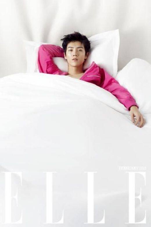 鹿晗為《ELLE》拍攝的封面照片 鹿晗為《ELLE》拍攝的封面照片