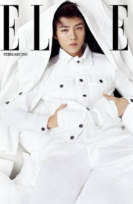鹿晗為《ELLE》拍攝的封面照片 鹿晗為《ELLE》拍攝的封面照片