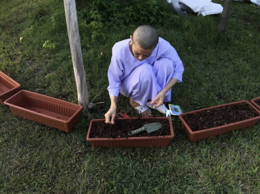 此後,西拉米長期被軟禁在泰國中西部一間寺廟內,由華衣美服換上一身 此後,西拉米長期被軟禁在泰國中西部一間寺廟內,由華衣美服換上一身