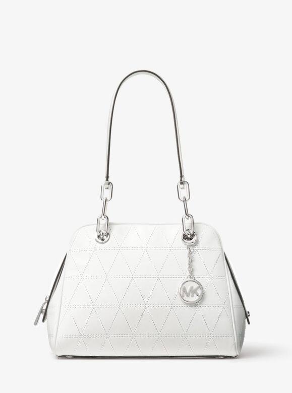 推薦手袋品牌六:Michael Kors Michael Kors三角圖案皮革手挽袋(USD$261,約港幣$2,048)同樣是 推薦手袋品牌六:Michael Kors Michael Kors三角圖案皮革手挽袋(USD$261,約港幣$2,048)同樣是