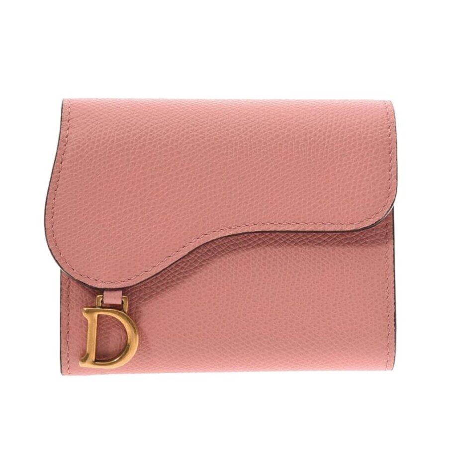 Dior Pink Leather Saddle Wallet Pink Dior Pink Leather Saddle Wallet Pink
