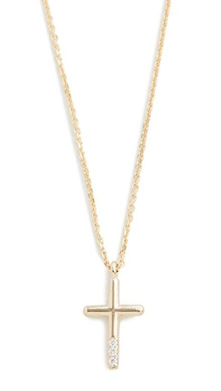 Jennie Kwon Designs 14K金鑲鑽十字架頸鍊HK$3,100 Jennie Kwon Designs 14K金鑲鑽十字架頸鍊HK$3,100