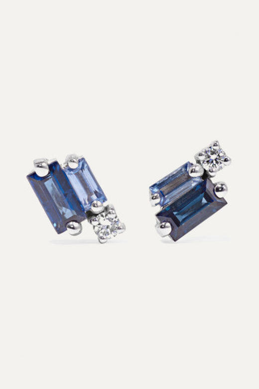 Suzanne Kalan 藍寶石鑲鑽耳環HK$6,120.00 Suzanne Kalan 藍寶石鑲鑽耳環HK$6,120.00