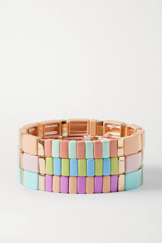 Roxanne Assoulin 玫瑰金陶瓷三色手鐲HK$1,955.00 Roxanne Assoulin 玫瑰金陶瓷三色手鐲HK$1,955.00