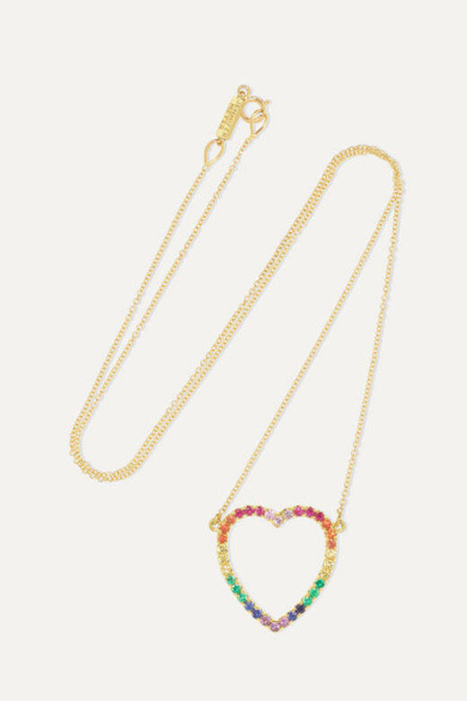 Jennifer Meyer 18K金彩色鑲鑽愛心頸鍊HK$24,533.78 Jennifer Meyer 18K金彩色鑲鑽愛心頸鍊HK$24,533.78