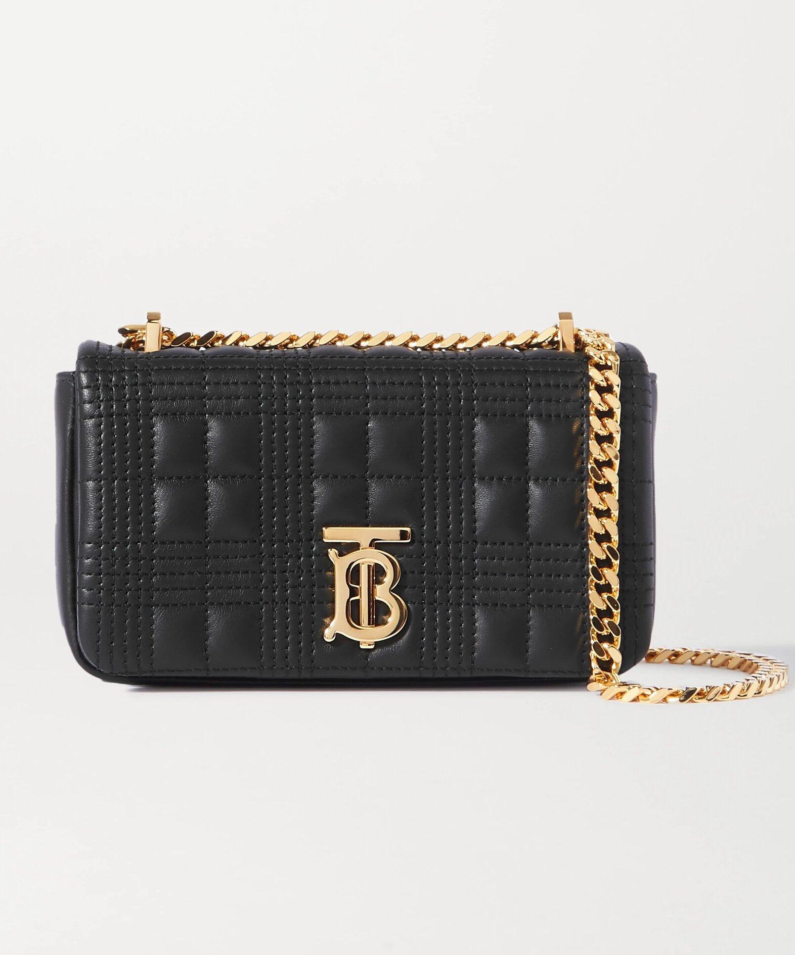 Burberry黑色皮革小手袋 Burberry黑色皮革小手袋