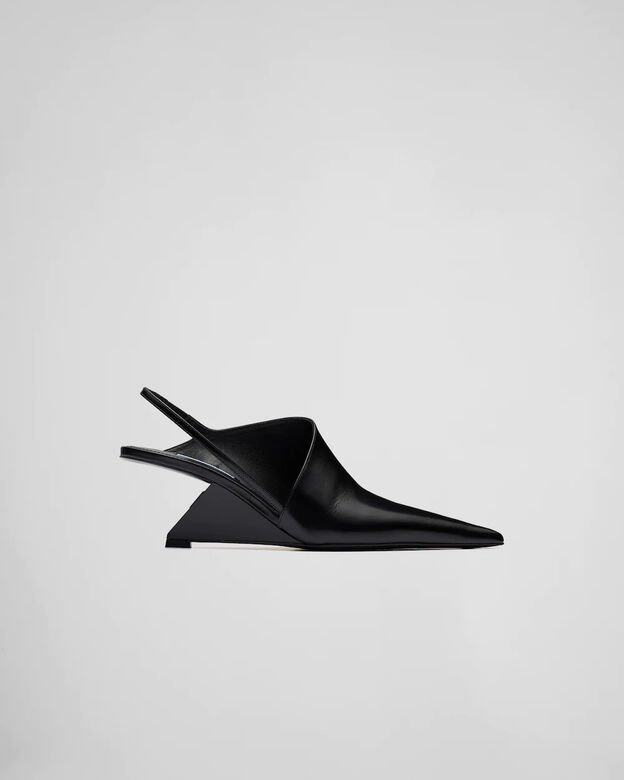 Prada 拋光皮革吊踭高踭鞋 Prada 拋光皮革吊踭高踭鞋