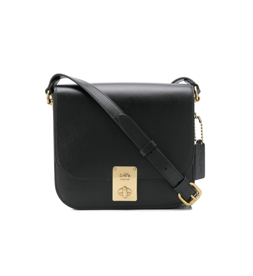 金屬釦飾皮革肩袋 Coach 金屬釦飾皮革肩袋 Coach