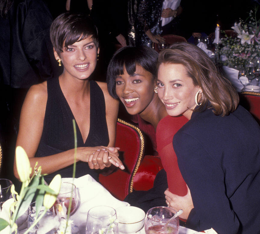 Naomi Campbell與當時「Big Five」中其他成員感情甚好,尤其是Linda Evangelista與Christy Turlington,由於三人常在 Naomi Campbell與當時「Big Five」中其他成員感情甚好,尤其是Linda Evangelista與Christy Turlington,由於三人常在