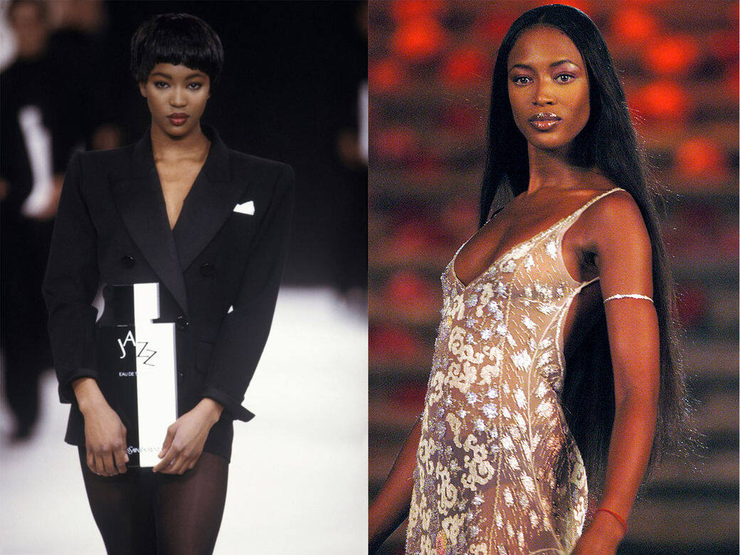 綽號「黑珍珠」的Naomi Campbell,被喻為擁有「人類最完美骨骼」。 綽號「黑珍珠」的Naomi Campbell,被喻為擁有「人類最完美骨骼」。