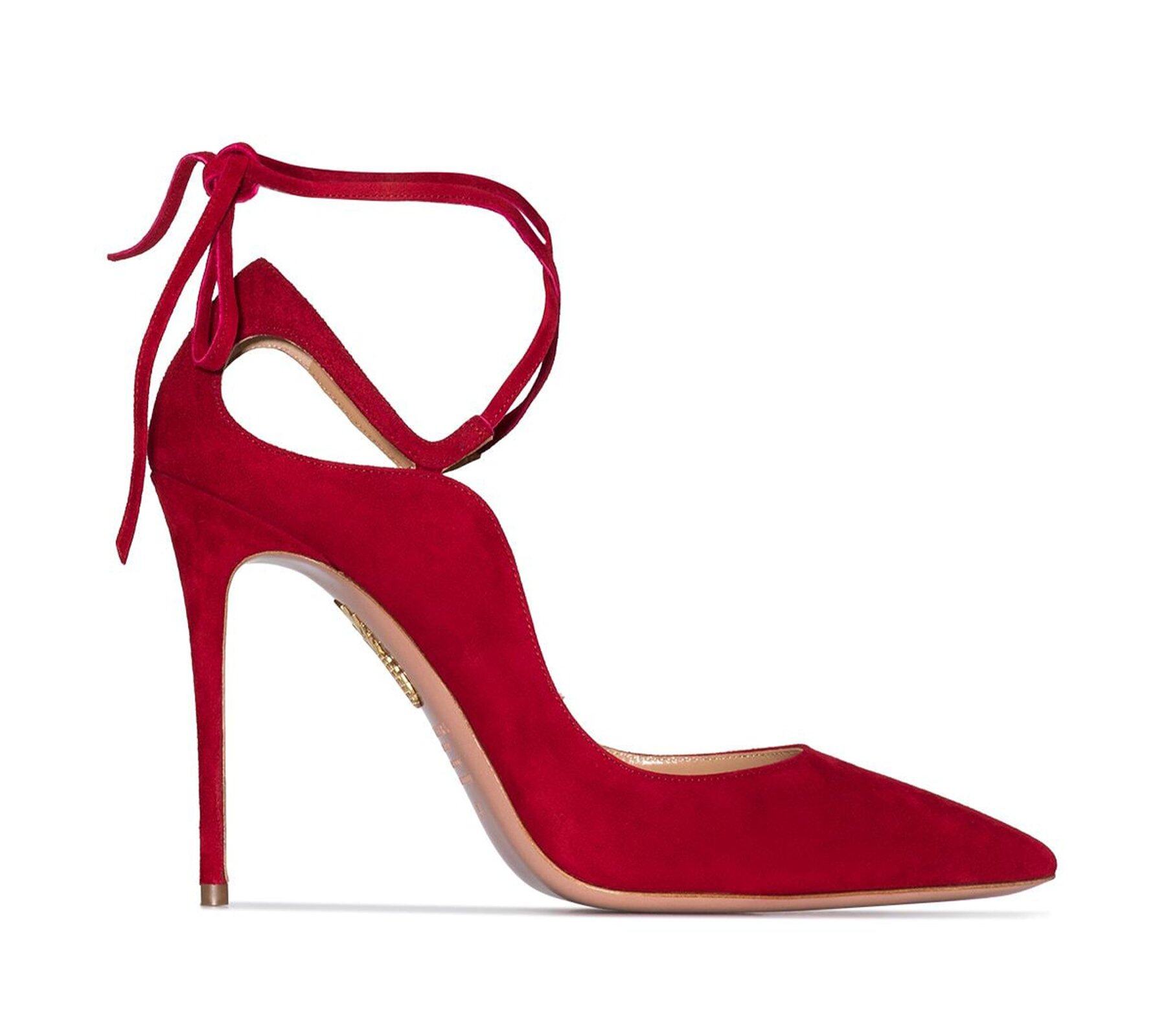 Aquazzura Aria紅色綁帶高跟鞋 Aquazzura Aria紅色綁帶高跟鞋