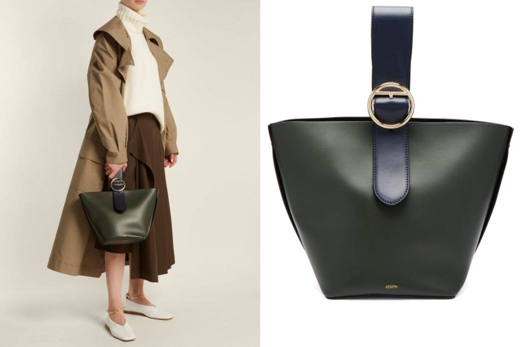 小資女必買水桶袋推薦:Joseph皮革手挽水桶袋($5,468, available at matchesfashionl.com)價錢雖然比其 小資女必買水桶袋推薦:Joseph皮革手挽水桶袋($5,468, available at matchesfashionl.com)價錢雖然比其