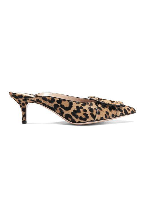 Gianvito Rossi豹紋小貓跟鞋- £630 (約港幣$6,300) Gianvito Rossi豹紋小貓跟鞋- £630 (約港幣$6,300)