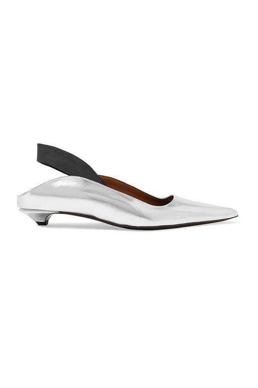 Proenza Schouler銀色小貓跟鞋- £480(約港幣$4,800) Proenza Schouler銀色小貓跟鞋- £480(約港幣$4,800)