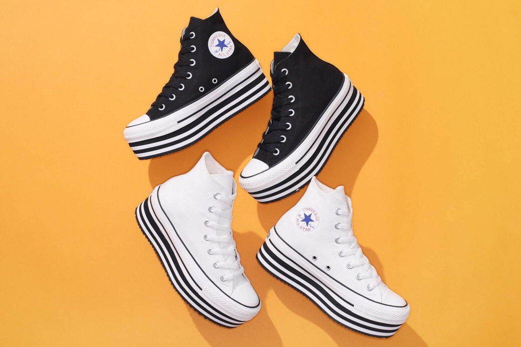 Converse All-Star Chunkyline Hi厚底高筒帆布鞋款幾乎比經典Chuck 70厚了一倍,款色已於今月 Converse All-Star Chunkyline Hi厚底高筒帆布鞋款幾乎比經典Chuck 70厚了一倍,款色已於今月