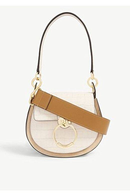 Tess croc-embossed bag 皮革兩用袋(Chloé) Tess croc-embossed bag 皮革兩用袋(Chloé)