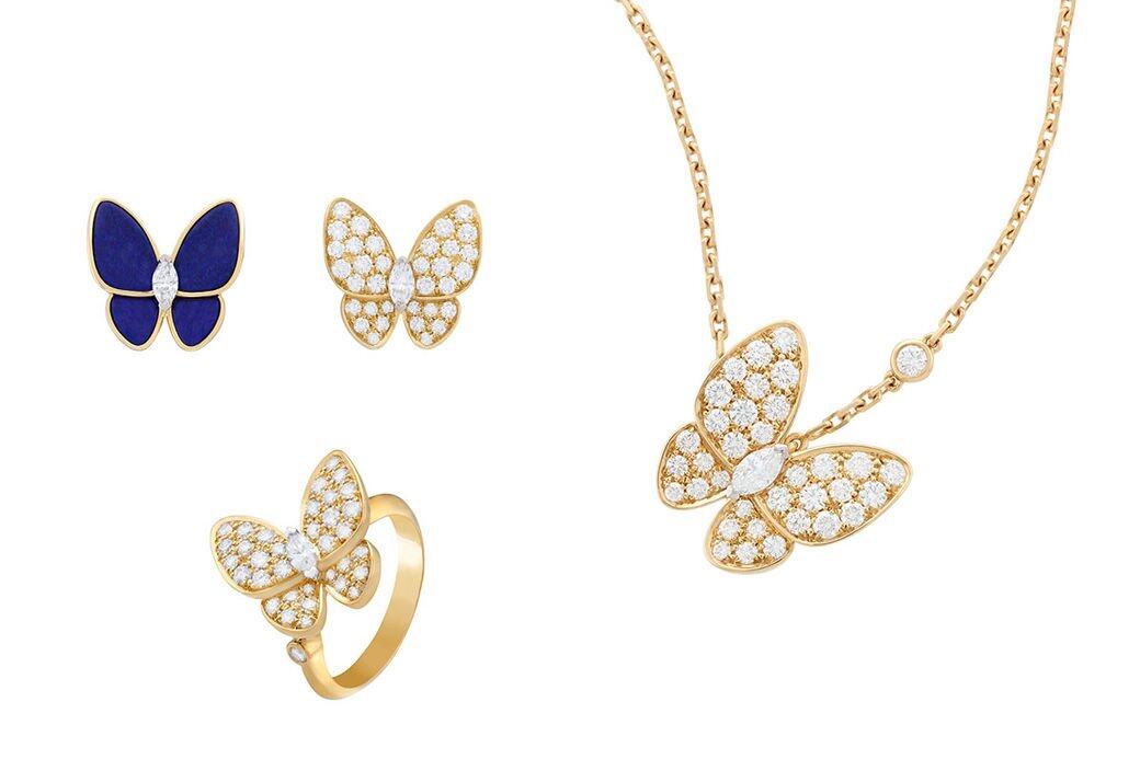 Two Butterfly系列不同材質的結合碰撞,簡潔俐落的線條,演繹蝶舞翩翩的意象。系 Two Butterfly系列不同材質的結合碰撞,簡潔俐落的線條,演繹蝶舞翩翩的意象。系