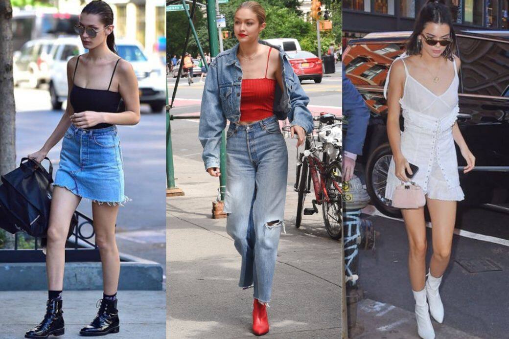 2018夏天, 短靴穿搭, Gigi Hadid, Kendall Jenner, 名模