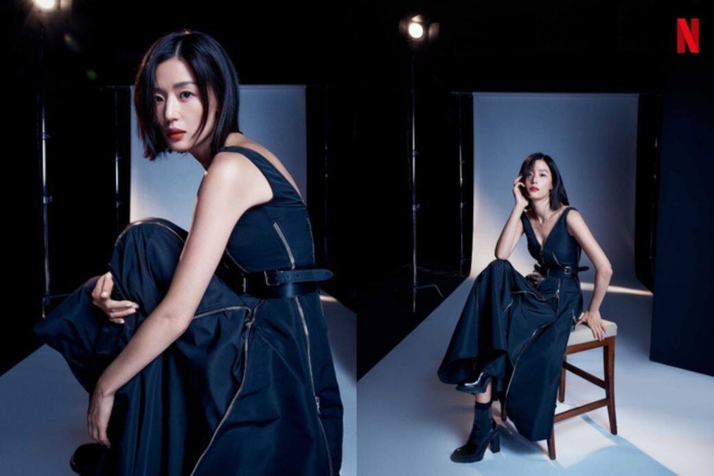 久久未有新作的全知賢為《屍戰朝鮮:雅信傳》作宣傳,穿上Alexander McQueen AW21系列的 久久未有新作的全知賢為《屍戰朝鮮:雅信傳》作宣傳,穿上Alexander McQueen AW21系列的