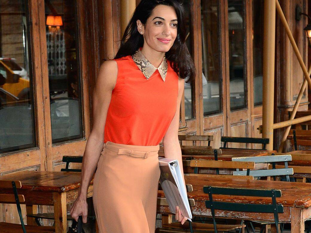Amal Clooney,辦公室穿搭,上班穿搭,穿搭,職場穿搭,George Clooney,顯瘦 Amal Clooney,辦公室穿搭,上班穿搭,穿搭,職場穿搭,George Clooney,顯瘦