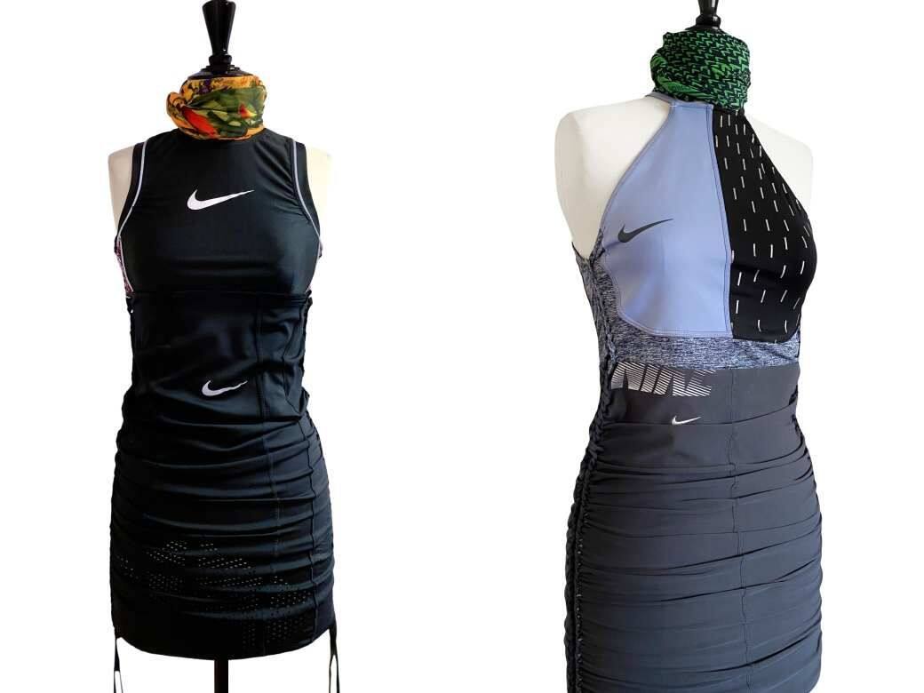 容祖兒與歐鎧淳也不約而同將自家的舊Nike服給予Anais升級改造,圖中兩條 容祖兒與歐鎧淳也不約而同將自家的舊Nike服給予Anais升級改造,圖中兩條
