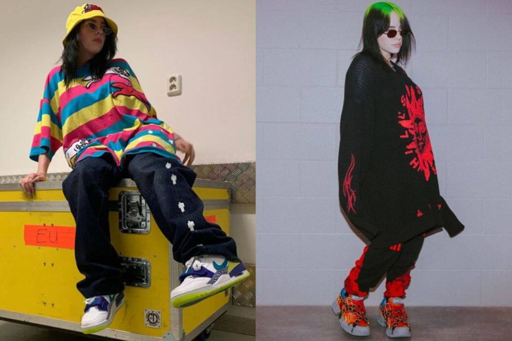 Billie Eilish曾於訪問中提到自己不愛女裝波鞋,反而喜歡男裝或是chunky的鞋款,而 Billie Eilish曾於訪問中提到自己不愛女裝波鞋,反而喜歡男裝或是chunky的鞋款,而