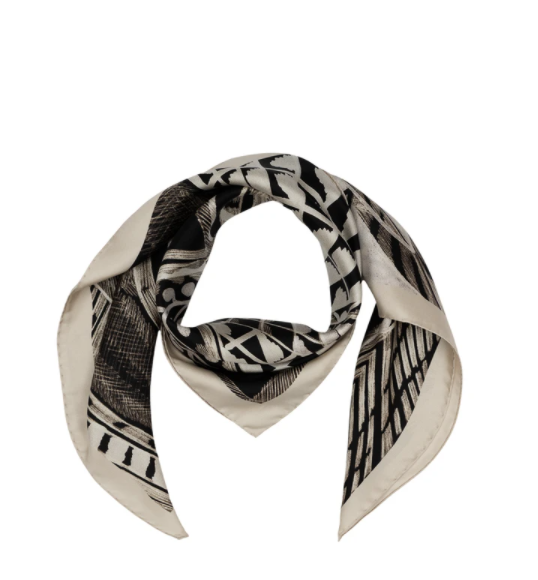 MAGNOLIA Made By BARBIERI Twill Silk Grey Scarf MAGNOLIA Made By BARBIERI Twill Silk Grey Scarf