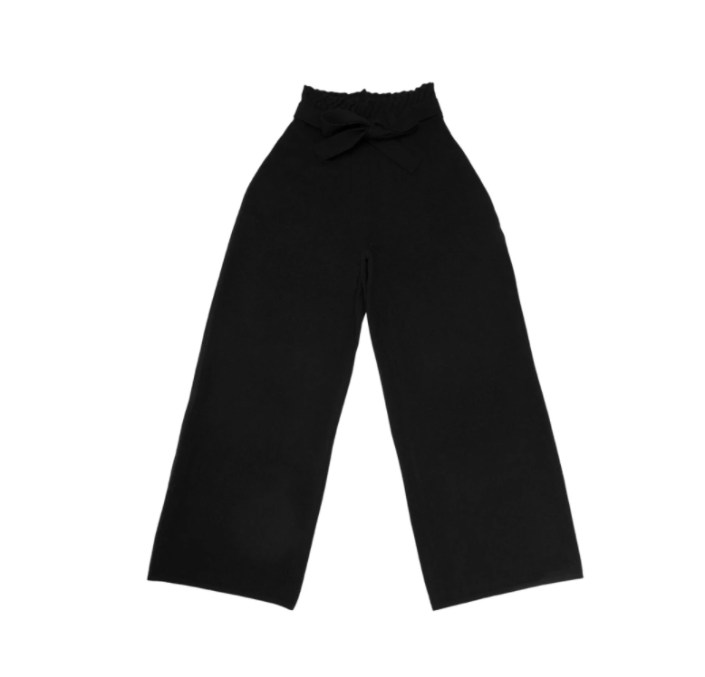 PALAZZO Made By A.MANTO Cashmere Black Pants