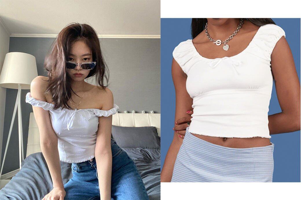 5月時，Jennie在Instagram 上示範了多套私服穿搭，其中被翻出有不少是平價品。包括