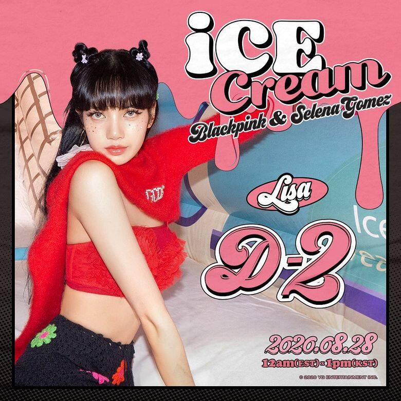 Lisa在預告照中穿上GCDS的2020秋冬系列馬海毛Logo短版上衣及Fluffy短褲,型格時 Lisa在預告照中穿上GCDS的2020秋冬系列馬海毛Logo短版上衣及Fluffy短褲,型格時