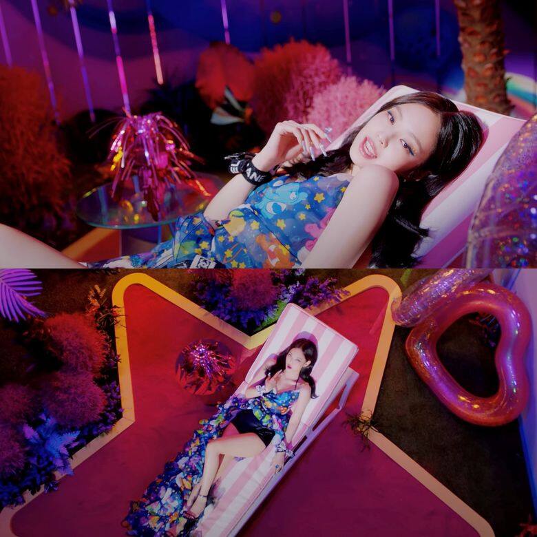 Jennie穿上GCDS2020春夏The Care Bears聯乘系列晚裝長裙,配搭Giuseppe Zanotti的2020秋冬鞋款,可愛 Jennie穿上GCDS2020春夏The Care Bears聯乘系列晚裝長裙,配搭Giuseppe Zanotti的2020秋冬鞋款,可愛