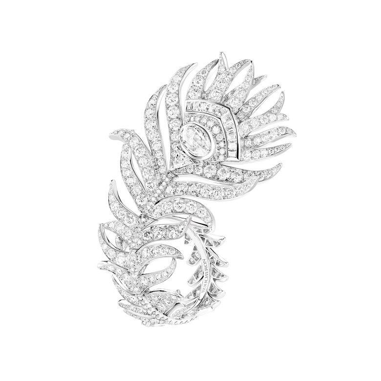 Plume de Paon白金鑽石指環 Plume de Paon白金鑽石指環