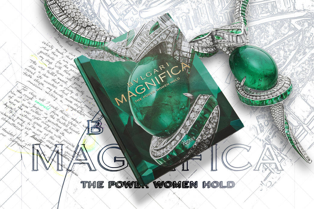 《Bulgari Magnifica: The Power Women Hold》全書共有208頁,附200幅彩色插圖,分為Head(頭)、Heart(心)和 Hands(手)三大 《Bulgari Magnifica: The Power Women Hold》全書共有208頁,附200幅彩色插圖,分為Head(頭)、Heart(心)和 Hands(手)三大