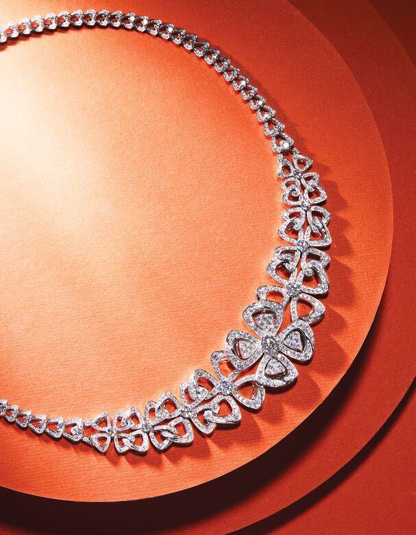 Fiorever 18K白金鑽石項鏈 BVLGARI Fiorever 18K白金鑽石項鏈 BVLGARI