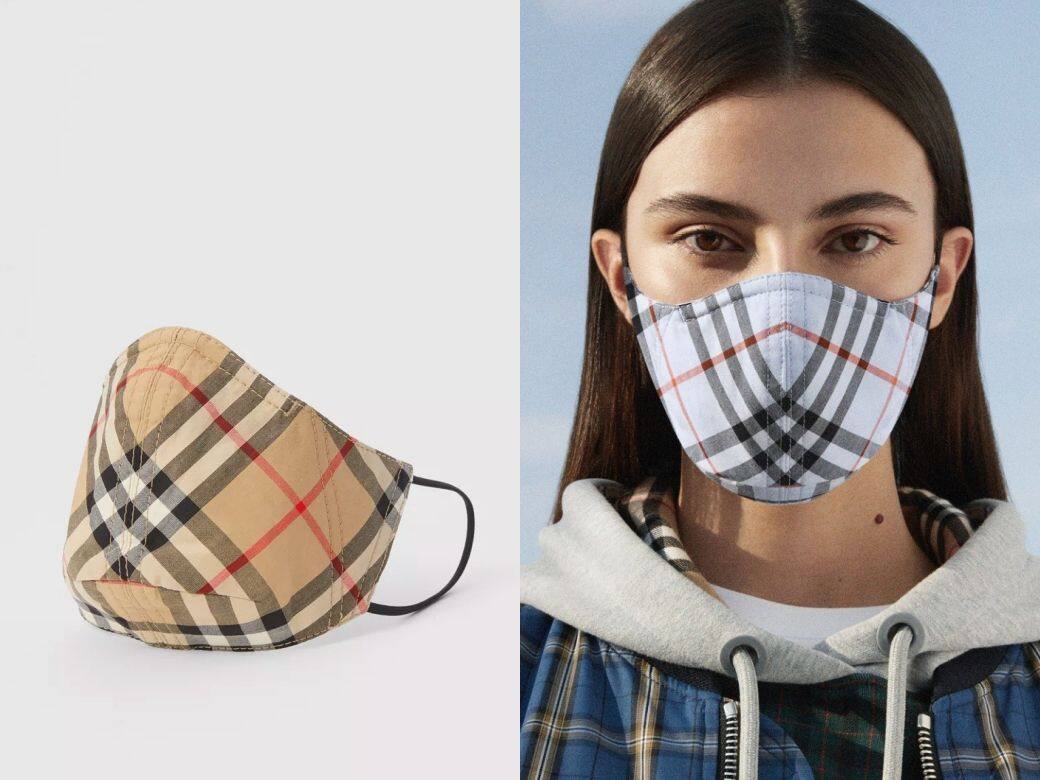 【意大利製造】Burberry推出Vintage經典格紋棉質口罩 永續設計具有防護功能更可重用! 【意大利製造】Burberry推出Vintage經典格紋棉質口罩 永續設計具有防護功能更可重用!
