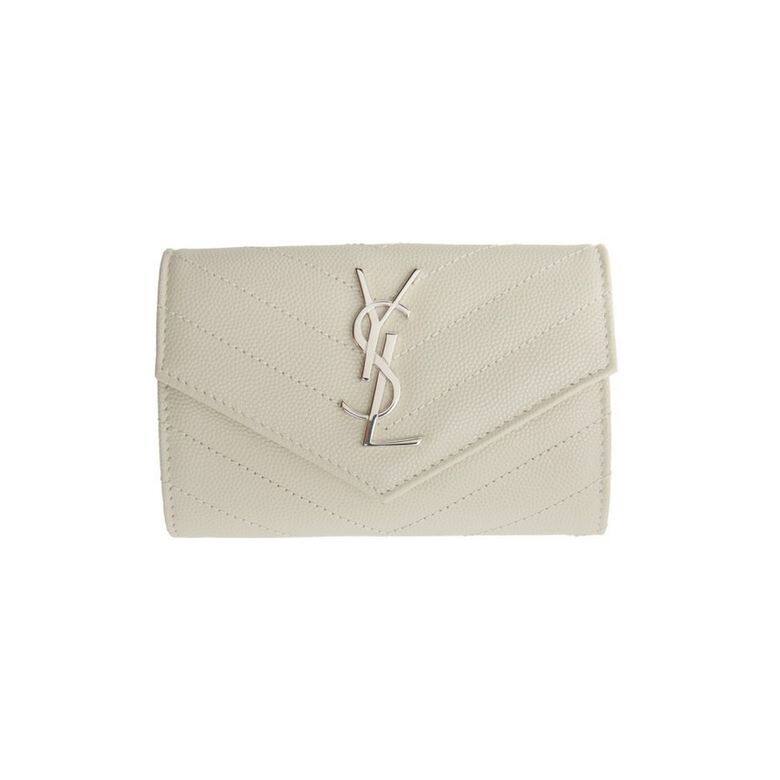 Saint Laurent Monogramme灰白色信封銀包 Saint Laurent Monogramme灰白色信封銀包