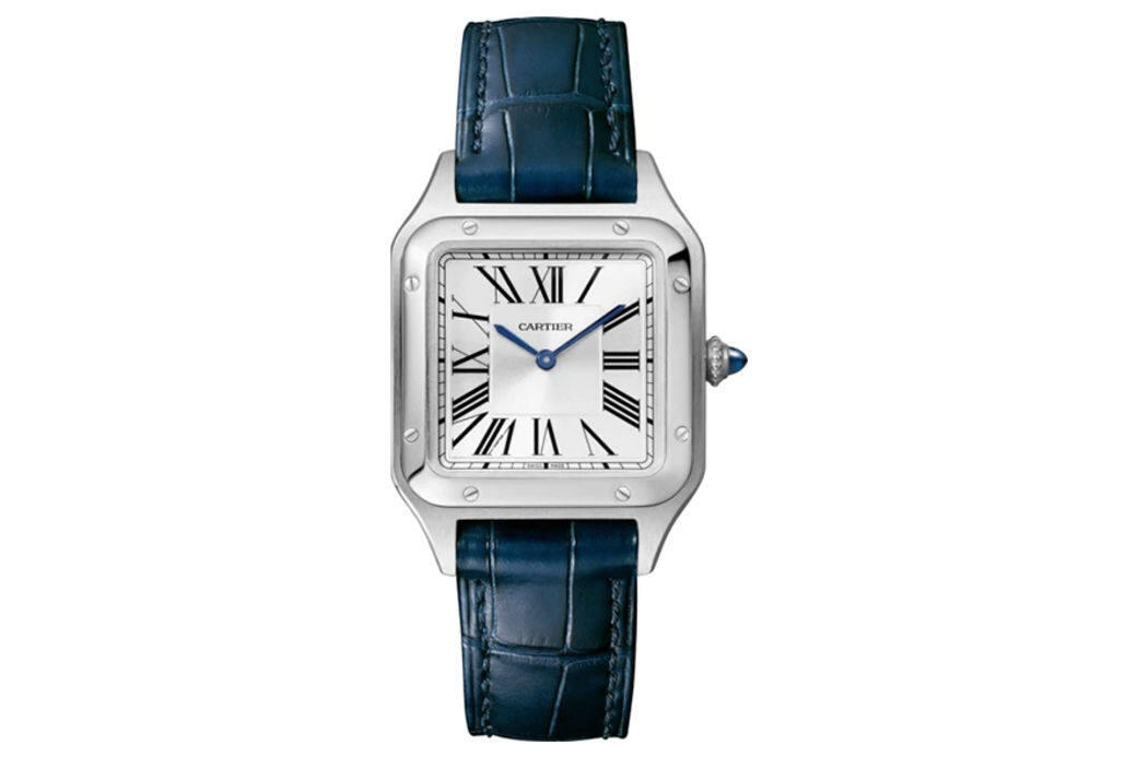 Cartier Santos-Dumont腕錶是路易卡地亞於1904年為飛行員朋友所設計的錶款。簡潔的方 Cartier Santos-Dumont腕錶是路易卡地亞於1904年為飛行員朋友所設計的錶款。簡潔的方
