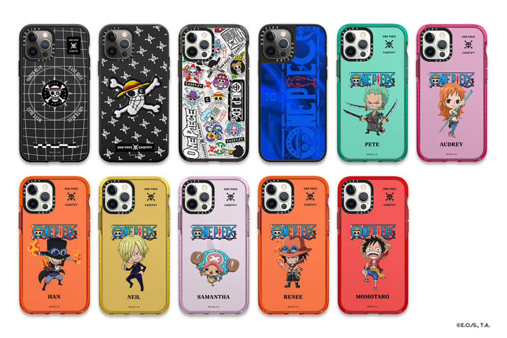 粉絲們可在Casetify x One Piece海賊王特別版iPhone手機殼上添加姓名和Monogram組合，拉近