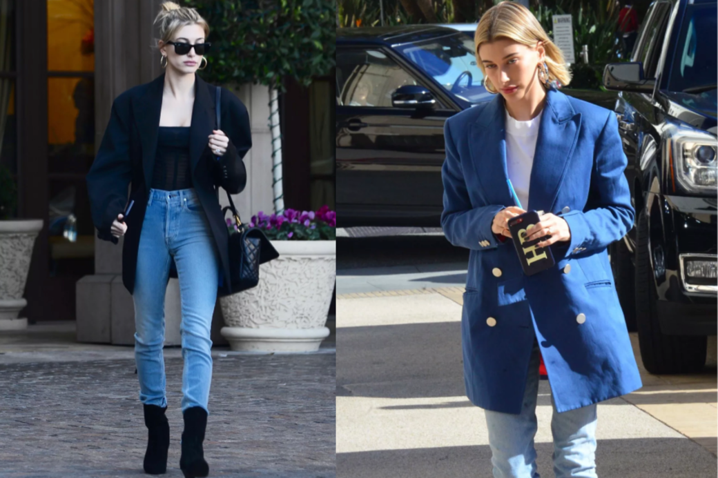 最喜歡穿Oversize西裝的可能要數Hailey Bieber 最喜歡穿Oversize西裝的可能要數Hailey Bieber