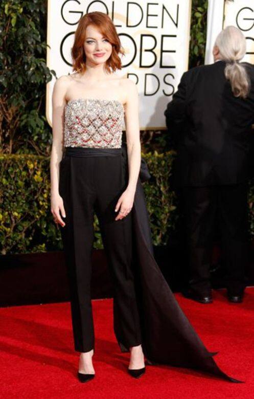 Emma Stone , Lanvin, Golden Globes , 紅地毯,Red Carpet , 金球獎 , 時裝 , Fashion , 晚裝 Emma Stone , Lanvin, Golden Globes , 紅地毯,Red Carpet , 金球獎 , 時裝 , Fashion , 晚裝