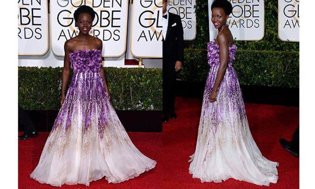 Golden Globes , 紅地毯,Red Carpet , 金球獎 , 時裝 , Fashion , 晚裝, Lupita Nyong'o, Giambattista Valli Couture Golden Globes , 紅地毯,Red Carpet , 金球獎 , 時裝 , Fashion , 晚裝, Lupita Nyong'o, Giambattista Valli Couture