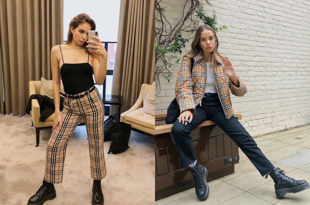 Hana Cross 非常愛穿 Burberry 的服飾 Hana Cross 非常愛穿 Burberry 的服飾