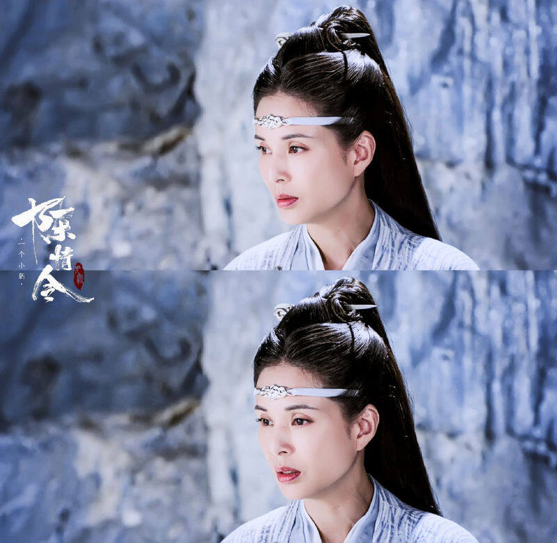 李若彤在劇中戴有猶如冠冕的抹額頭飾,亮眼的精品突出了她的精緻五官。 李若彤在劇中戴有猶如冠冕的抹額頭飾,亮眼的精品突出了她的精緻五官。