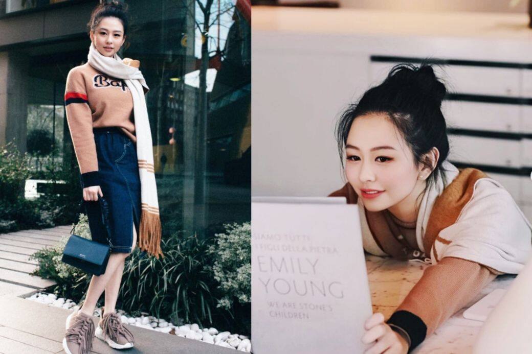 除了稍顯成熟的一面,其實沈月更多是充滿少女感的穿搭。針織上衣配鉛 除了稍顯成熟的一面,其實沈月更多是充滿少女感的穿搭。針織上衣配鉛