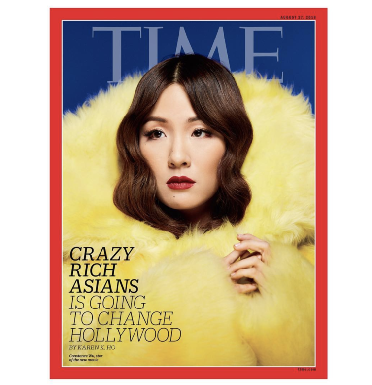 《我的超豪男友》(Crazy Rich Asians) 女主角Constance Wu(吳恬敏)更上了《Time》封面，時代雜誌更指《我