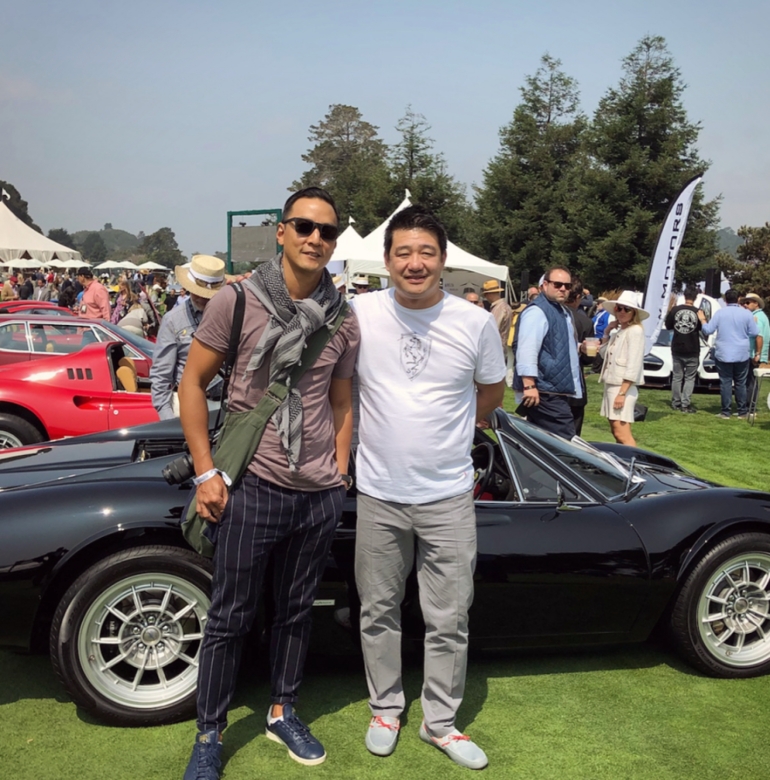吳彥祖也是愛車之人,早前參加了Monterey car week欣賞各特色車款。當天他的造型也甚為有趣。 吳彥祖也是愛車之人,早前參加了Monterey car week欣賞各特色車款。當天他的造型也甚為有趣。